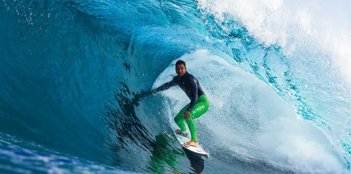 Turning plastic bottles into boardshorts