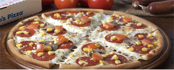 Pizza symbol of  Italian cuisine