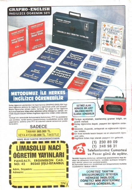 Limasollu Naci Öğretim Yayınları Reklam 6