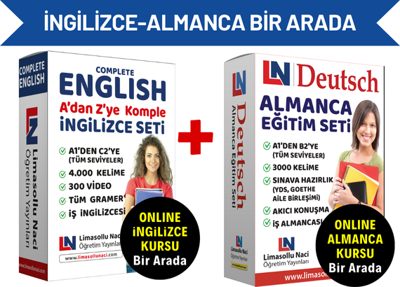 İngilizce Seti ve Almanca Seti + Online Kurslar Bir Arada