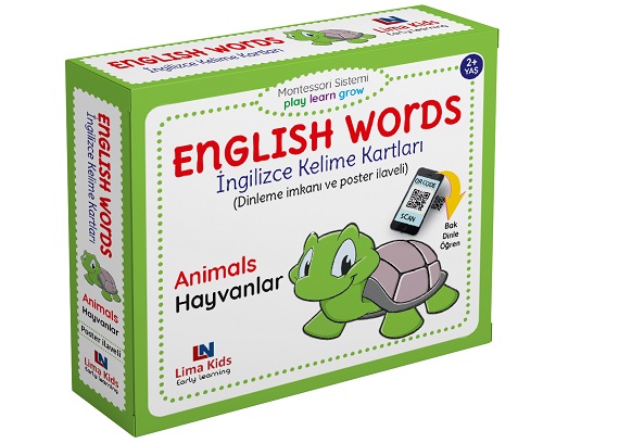 İngilizce Kelime Kartları - English Words - Animals/Hayvanlar