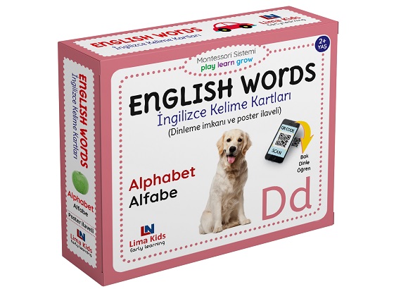 İngilizce Kelime Kartları - English Words - Alphabet/Alfabe