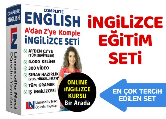 Komple İngilizce Eğitim Seti + Online İngilizce Kursu Bir Arada