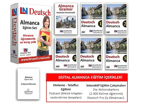 LN Almanca Eğitim Seti + 6 Ay Online Kurs + 3 Ay BireBir Canlı Ders