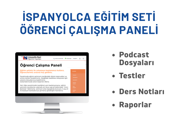 İngilizce  Seti +  Online İngilizce Kursu ve İspanyolca Seti Bir Arada