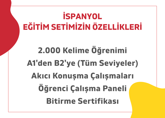 İngilizce  Seti +  Online İngilizce Kursu ve İspanyolca Seti Bir Arada