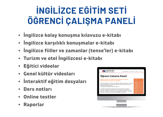 Komple İngilizce Eğitim Seti + 6 Ay Online İngilizce Kursu Bir Arada