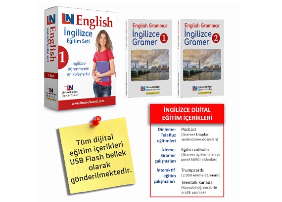 LN İngilizce Eğitim Setleri 3 Kur + 6 Ay Online İngilizce + Konuşma Kursu