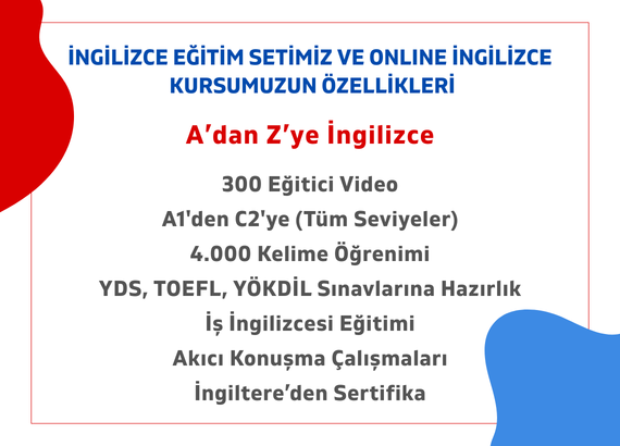 İngilizce Seti ve Almanca Seti + Online Kurslar Bir Arada