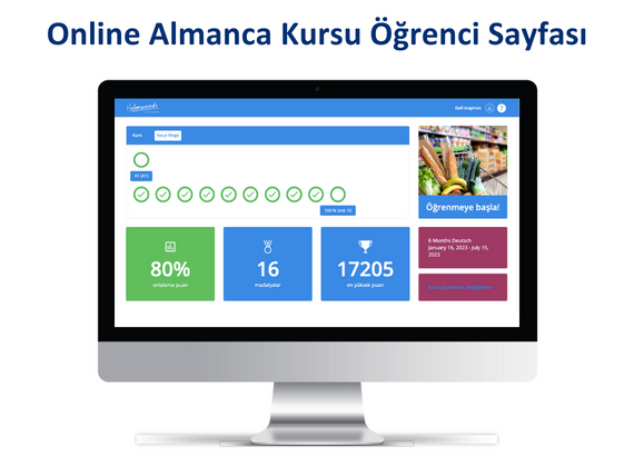 Online Almanca Kursu 6 Ay