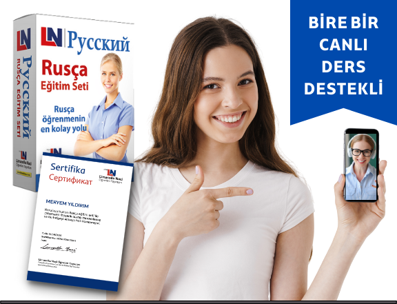LN Rusça Eğitim Seti + 3 Ay Bire Bir Canlı Ders