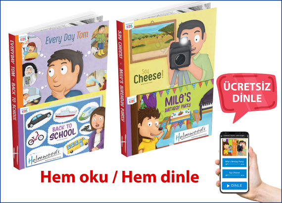 Çocuklar İçin İngilizce Hikayeler Sesli 2'li Kitap Seti