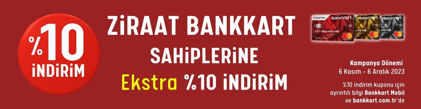 Ziraat Bankası Kart Sahiplerine Ekstra %10 İndirim