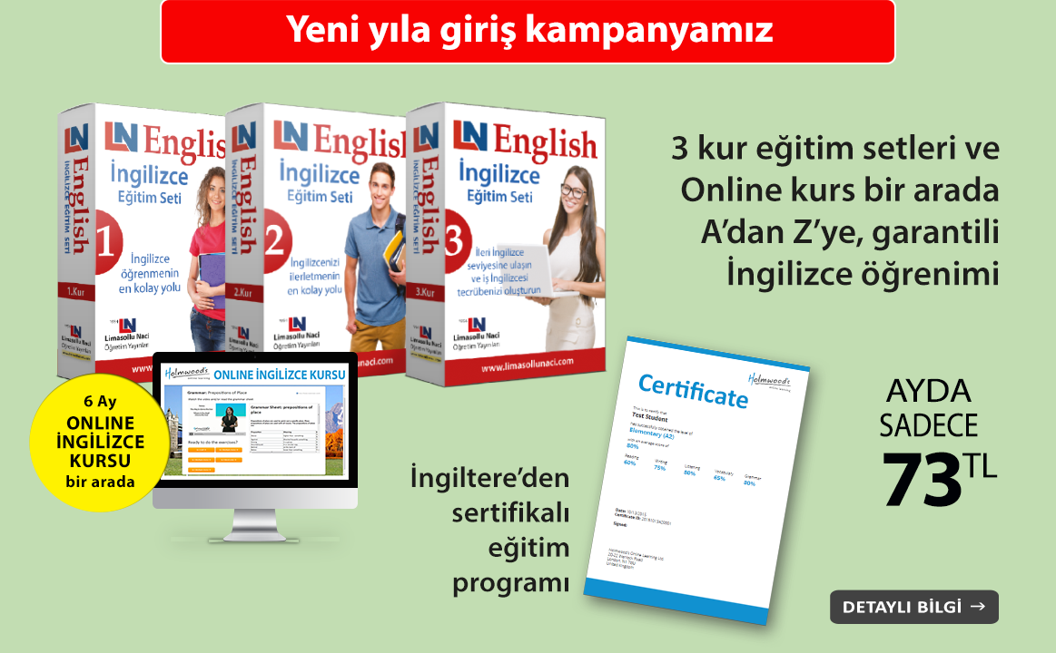 İngilizce eğitim setleri + 6 ay online İngilizce kursu