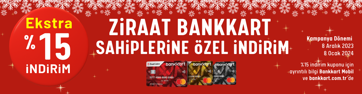Ziraat Bankası %15 İndirim Kampanyası